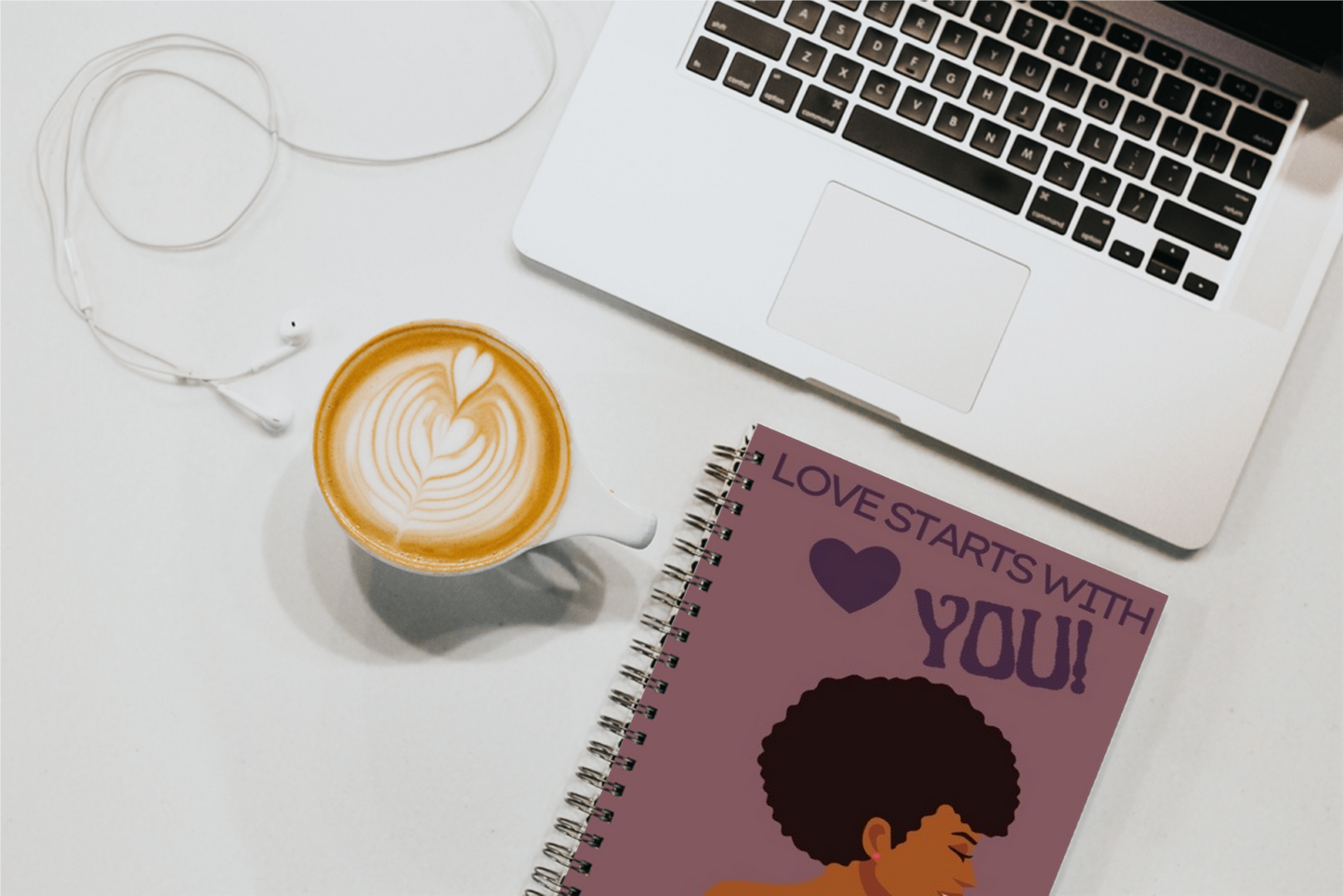 60 Day Refresh Planner! Love Starts With You. (Afro)