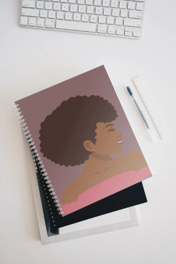 Black Woman's Self-Care-Afro (Notebook)