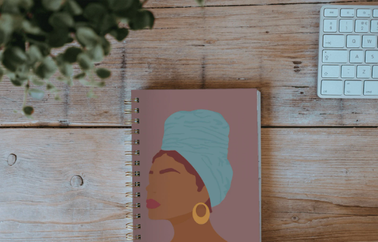 Black Woman's Self-Care-Wrap (Notebook)