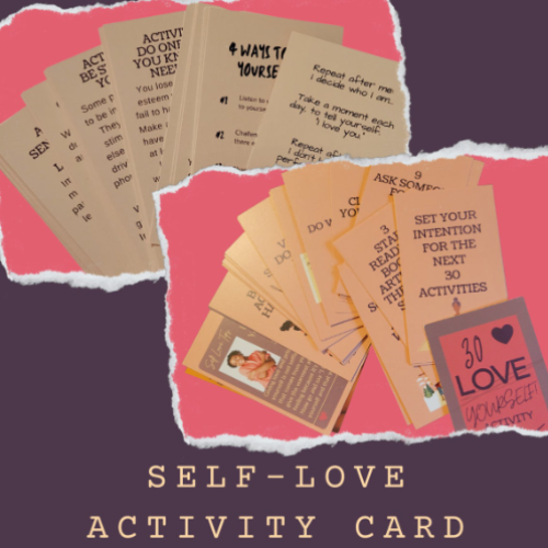 30 Love Yourself Activity Cards: A Black Woman's Self-Love Guide